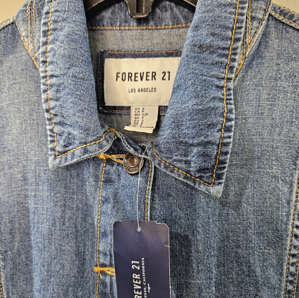 Forever 21 Blue Denim Playsuit